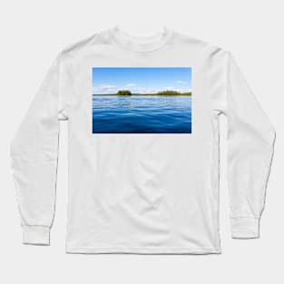 Finland lake scape at summer Long Sleeve T-Shirt